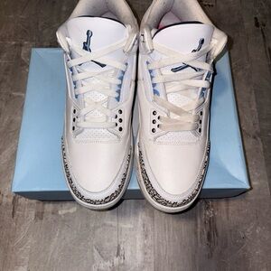 Jordan White and Blue Sneakers